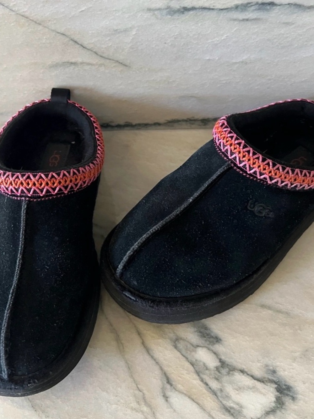 UGG Tasman Slippers with Pink Trim